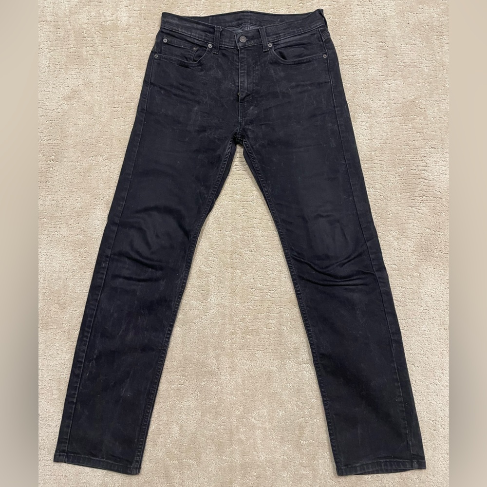 Levi’s Black (with distressed) 505 size 32 waist, 32 length.
